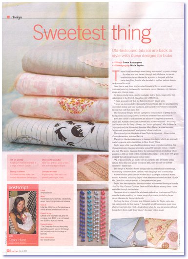 Herald Sun Home article 4 July 2009