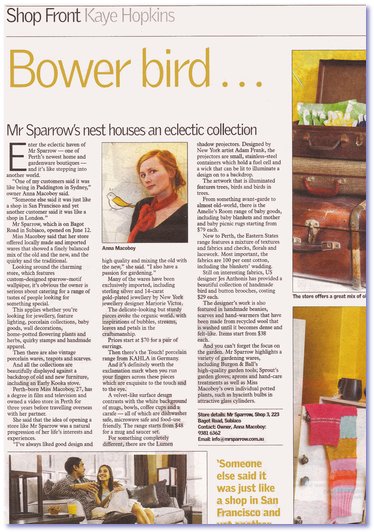 The West Australian article 21 June 2008