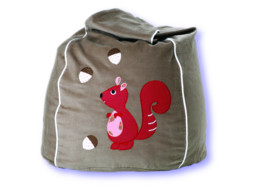 Cocoon Couture Sand Cheeky Squirrel Bean Bag