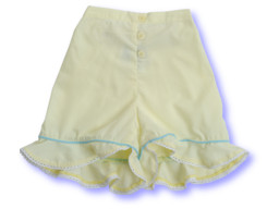 Dear Charlotte Love Banjo Frill Shorts Yellow