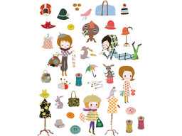 Djeco Little Fashion House Stickers