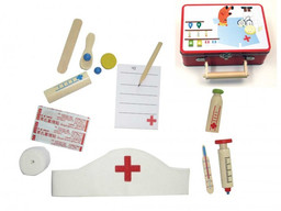 Doctor Play Set in Tin Suitcase