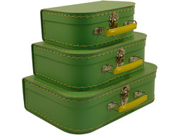 Green Suitcase Set