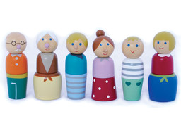 Magnetic Doll Family Puzzle Set