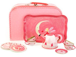 Pink Tin Tea Set - Pink Moon