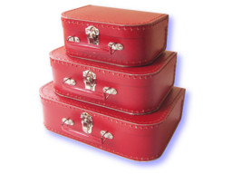 Red Suitcase Set