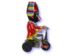 Tin Carnival Monkey On Bike