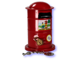 Tin London Letterbox Money Bank