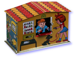 Tin Post Office Money Bank