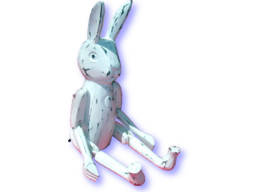 White Wooden Rabbit