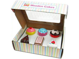 Wooden Cake Set