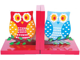 Wooden Owl Bookends