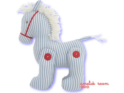 Alimrose toy pony - blue stripe