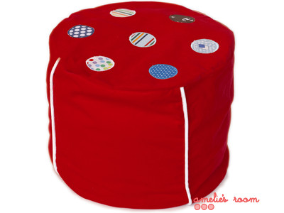 Cocoon Couture boys ottoman red