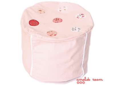 Cocoon Couture girls ottoman pink