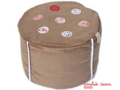 Cocoon Couture girls ottoman sand