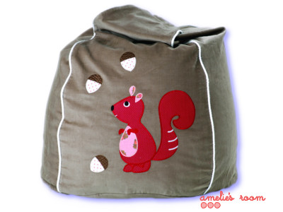Cocoon Couture sand cheeky squirrel bean bag