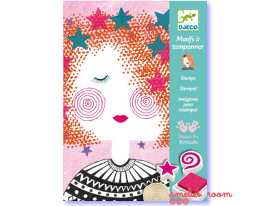 Djeco Fashion Girl Stamp Set