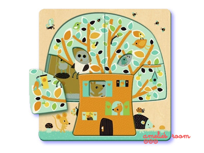 Djeco tree house 3 layer puzzle