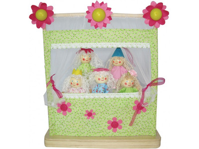 fairy finger puppet theatre set