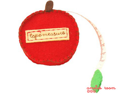 Felt Apple Tape Measure