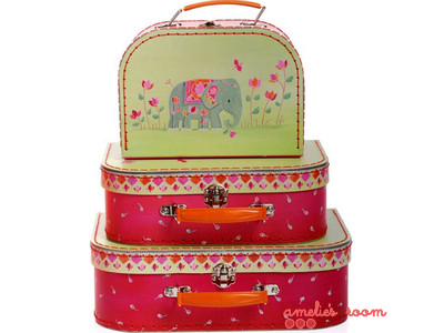 Indian Elephant Suitcase Set