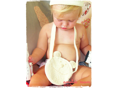 Knitted Bear Bag