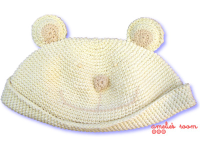 knitted bear hat