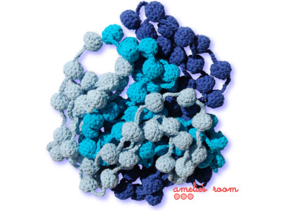 Knitted Wall Hanging Blue