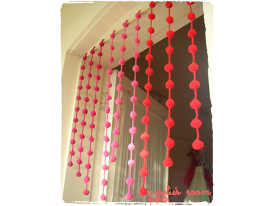 Knitted Wall Hanging Red