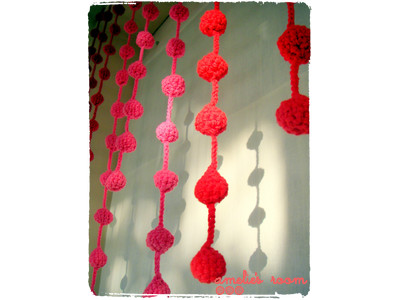 Knitted Wall Hanging Red