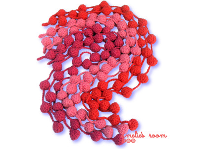 knitted wall hanging red