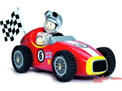 Le Toy Van Budkins Retro Red Racer