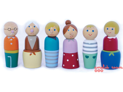 magnetic doll family puzzle set