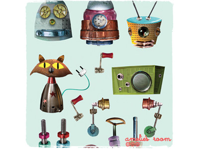 Mudpuppy Magnetic Dress-Up Robots