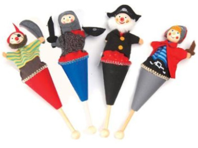 pirate cone puppet set