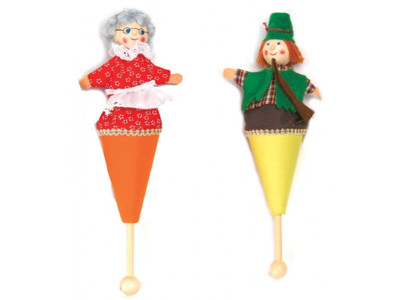 Red Riding Hood Cone Puppet Set