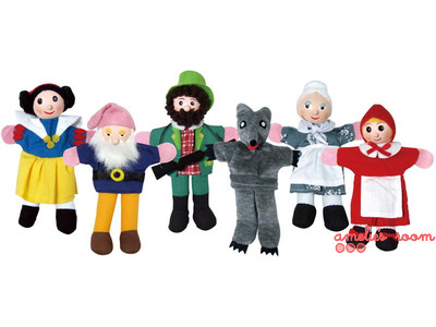 Red Riding Hood Finger Puppet Set of 6