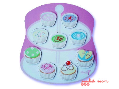 Sparkle T cupcakes board puzzle