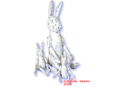 White Wooden Rabbit