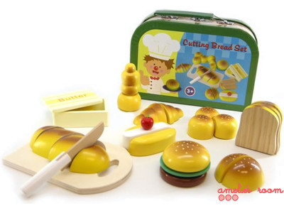 Wooden Bakery Set in Suitcase