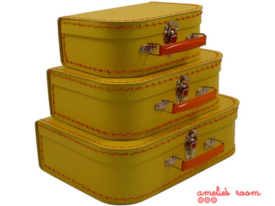 Yellow Suitcase Set