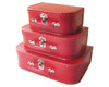 White Suitcase Set