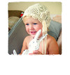 Crocheted Hat Beige