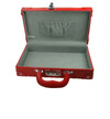 Red Vinyl Suitcase Set